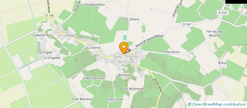 localisation de l'entreprise COMMUNE DE SAINT THOMAS DE CONAC  SAINT-THOMAS-DE-CONAC