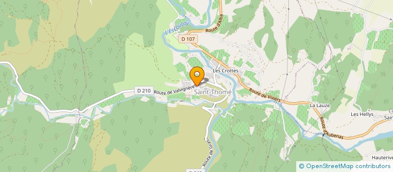 localisation de l'entreprise COMMUNE DE SAINT THOME  SAINT-THOME