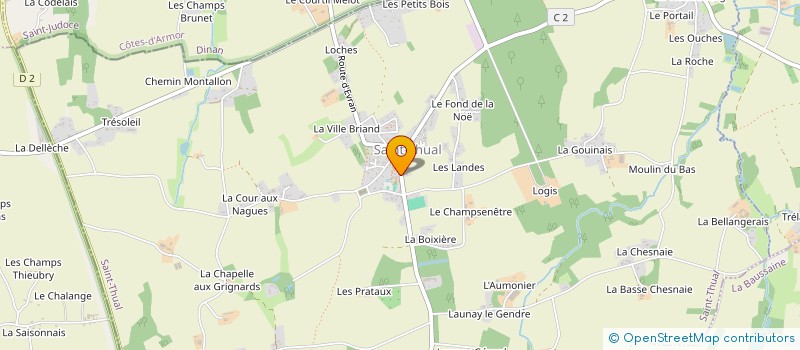 localisation de l'entreprise COMMUNE DE SAINT THUAL  SAINT-THUAL