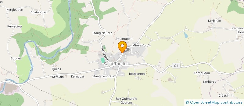 localisation de l'entreprise COMMUNE DE SAINT THURIEN  SAINT-THURIEN