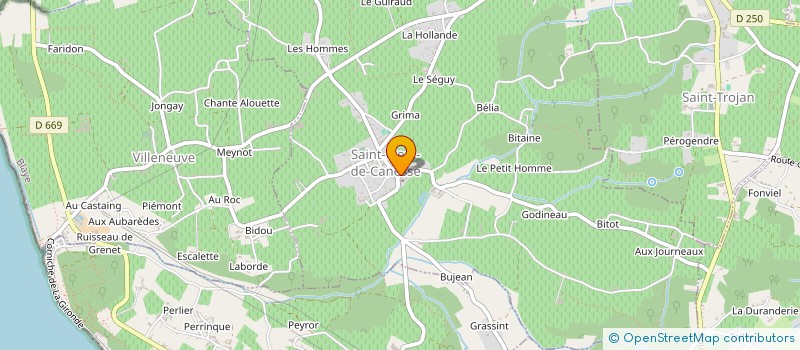 localisation de l'entreprise COMMUNE DE SAINT TROJAN  SAINT-TROJAN