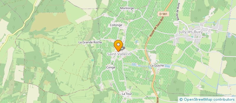 localisation de l'entreprise COMMUNE DE SAINT-VALLERIN  SAINT-VALLERIN