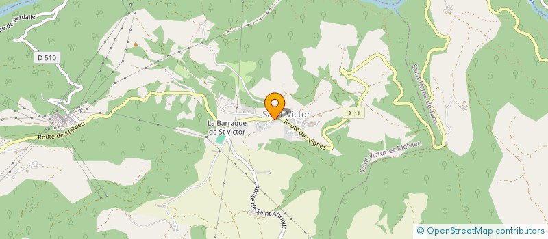 localisation de l'entreprise COMMUNE DE SAINT VICTOR ET MELVIEU  SAINT-VICTOR-ET-MELVIEU