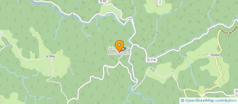 localisation de l'entreprise COMMUNE DE SAINT VICTOR MONTVIANEIX  SAINT-VICTOR-MONTVIANEIX