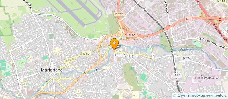 localisation de l'entreprise COMMUNE DE SAINT VICTORET  SAINT-VICTORET