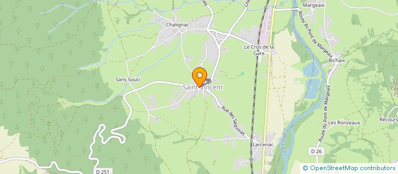 localisation de l'entreprise COMMUNE DE SAINT VINCENT  SAINT-VINCENT