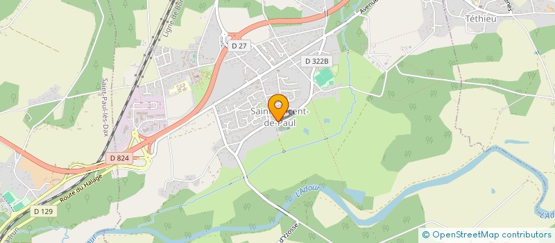 localisation de l'entreprise COMMUNE DE SAINT VINCENT DE PAUL  SAINT-VINCENT-DE-PAUL
