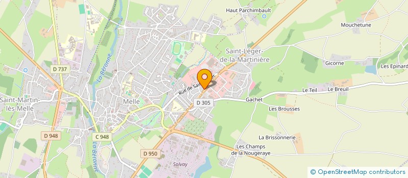 localisation de l'entreprise COMMUNE DE SAINT VINCENT LA CHATRE  SAINT-VINCENT-LA-CHATRE