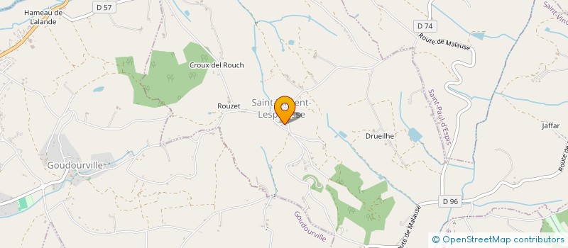 localisation de l'entreprise COMMUNE DE SAINT VINCENT LESPINASSE  SAINT-VINCENT-LESPINASSE