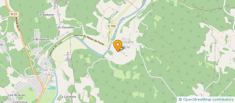 localisation de l'entreprise COMMUNE DE SAINT VINCENT SUR L ISLE  SAINT-VINCENT-SUR-L'ISLE