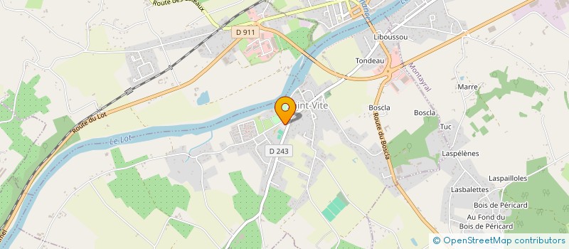 localisation de l'entreprise COMMUNE DE SAINT VITE  SAINT-VITE