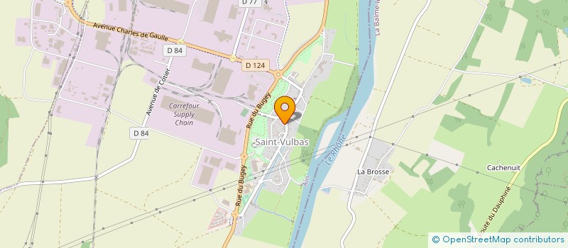 localisation de l'entreprise COMMUNE DE SAINT-VULBAS  SAINT-VULBAS