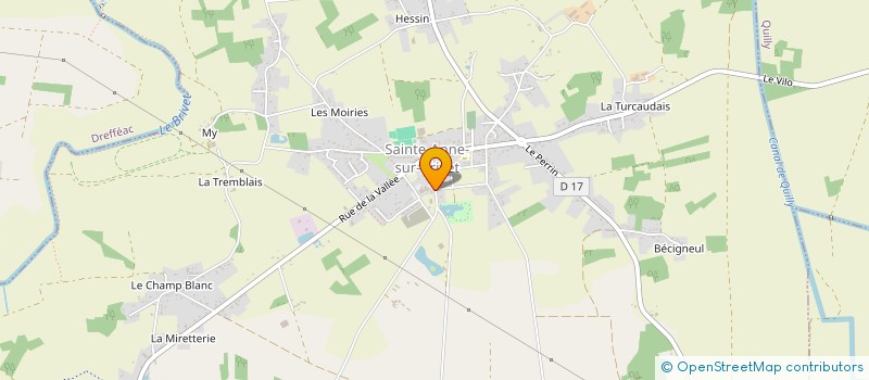 localisation de l'entreprise COMMUNE DE SAINTE-ANNE-SUR-BRIVET  SAINTE-ANNE-SUR-BRIVET