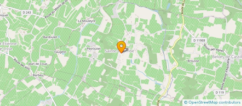 localisation de l'entreprise COMMUNE DE SAINTE COLOMB  SAINTE-COLOMBE