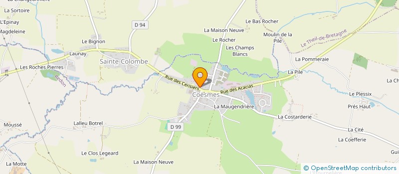 localisation de l'entreprise COMMUNE DE SAINTE COLOMBE  SAINTE-COLOMBE