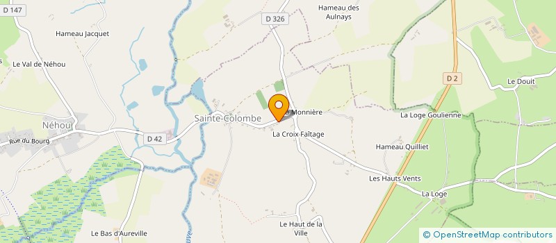 localisation de l'entreprise COMMUNE DE SAINTE COLOMBE  SAINTE-COLOMBE