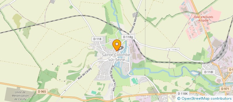 localisation de l'entreprise COMMUNE DE SAINTE-COLOMBE-SUR-SEINE  SAINTE-COLOMBE-SUR-SEINE