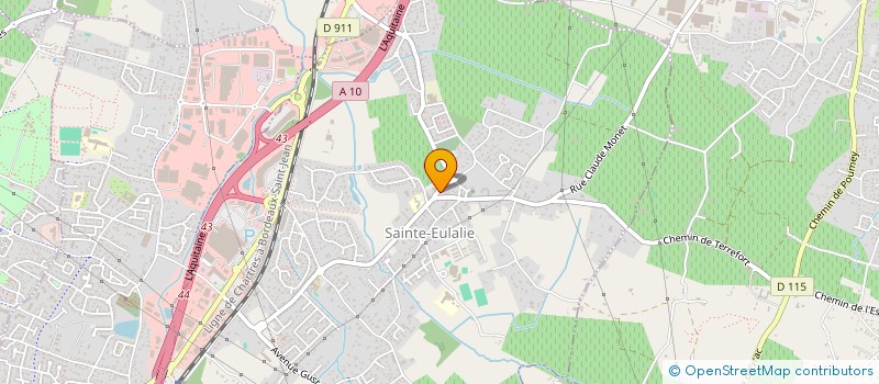 localisation de l'entreprise COMMUNE DE SAINTE EULALIE  SAINTE-EULALIE