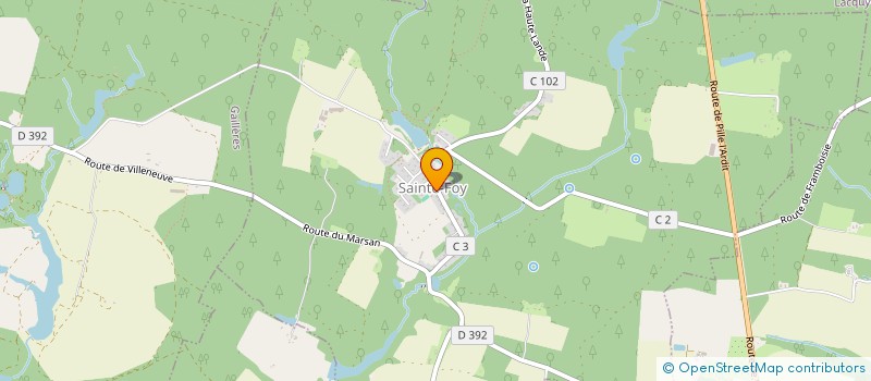 localisation de l'entreprise COMMUNE DE SAINTE FOY  SAINTE-FOY