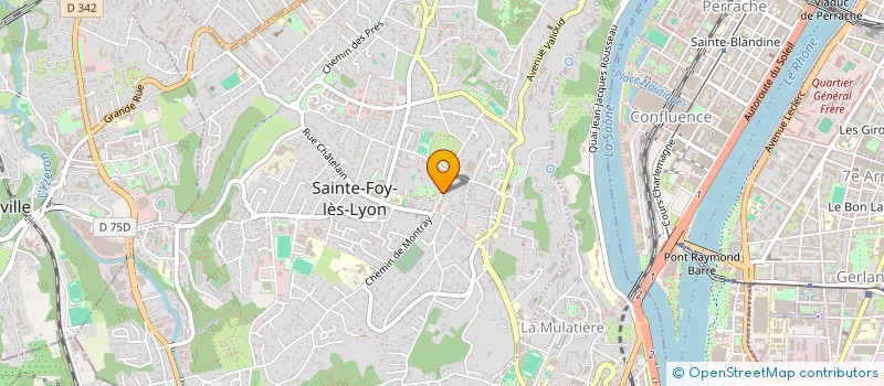 localisation de l'entreprise COMMUNE DE SAINTE FOY LES LYON  SAINTE-FOY-LES-LYON