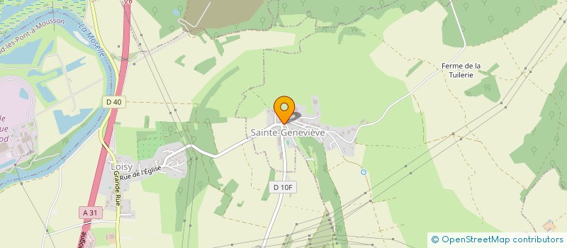localisation de l'entreprise COMMUNE DE SAINTE GENEVIEVE  SAINTE-GENEVIEVE