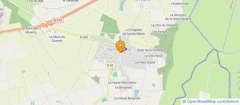 localisation de l'entreprise COMMUNE DE SAINTE MARIE  SAINTE-MARIE