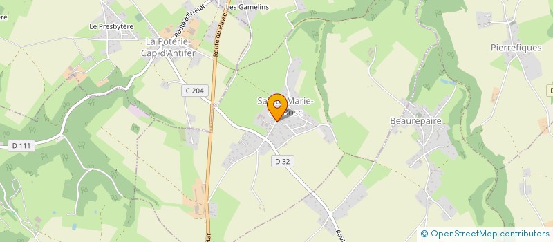 localisation de l'entreprise COMMUNE DE SAINTE MARIE AU BOSC  SAINTE-MARIE-AU-BOSC