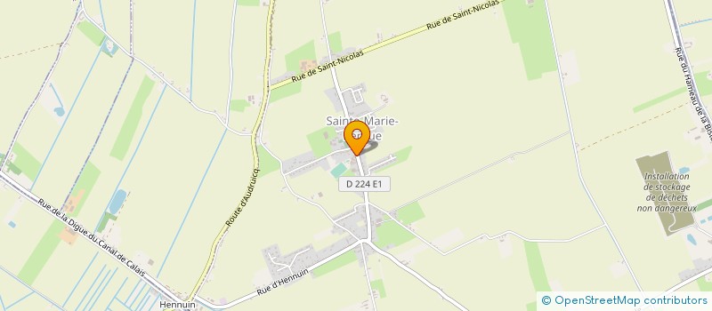 localisation de l'entreprise COMMUNE DE SAINTE MARIE KERQUE  SAINTE-MARIE-KERQUE