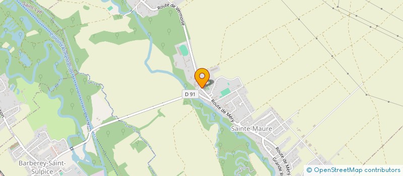 localisation de l'entreprise COMMUNE DE SAINTE-MAURE  SAINTE-MAURE