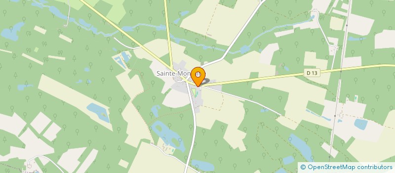 localisation de l'entreprise COMMUNE DE SAINTE MONTAINE  SAINTE-MONTAINE