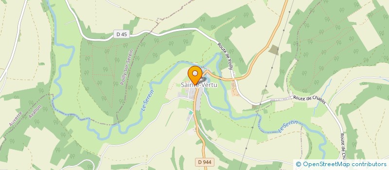 localisation de l'entreprise COMMUNE DE SAINTE VERTU  SAINTE-VERTU