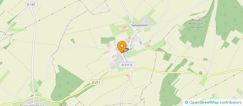 localisation de l'entreprise COMMUNE DE SAISSEVAL à SAISSEVAL