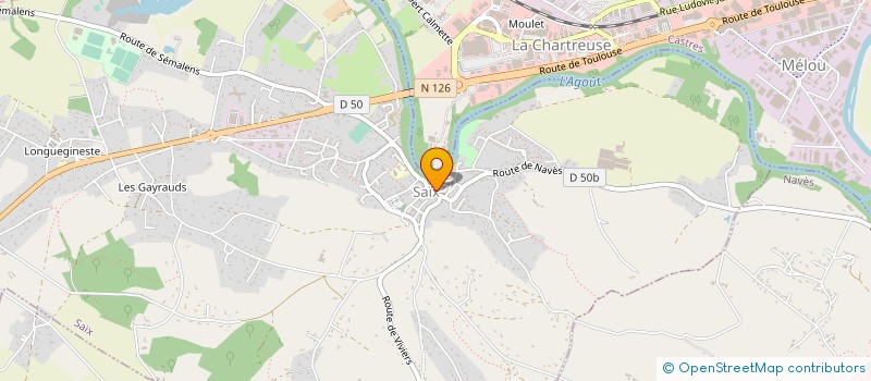 localisation de l'entreprise COMMUNE DE SAIX  SAIX