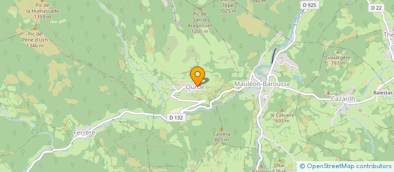 localisation de l'entreprise COMMUNE DE SALECHAN  SALECHAN