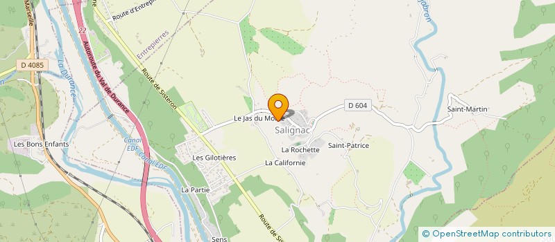 localisation de l'entreprise COMMUNE DE SALIGNAC à SALIGNAC