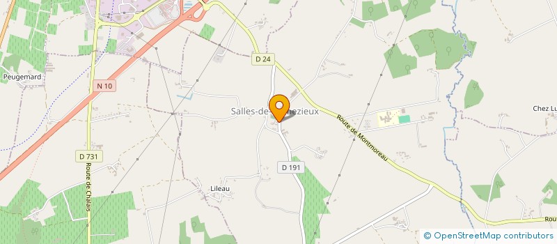 localisation de l'entreprise COMMUNE DE SALLES DE BARBEZIEUX à SALLES-DE-BARBEZIEUX