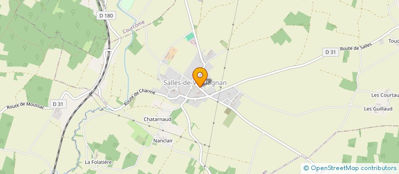 localisation de l'entreprise COMMUNE DE SALLES DE VILLEFAGNAN à SALLES-DE-VILLEFAGNAN