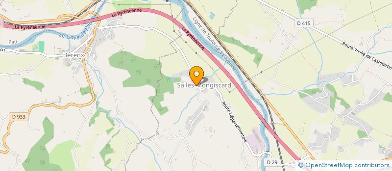 localisation de l'entreprise COMMUNE DE SALLES MONGISCARD  SALLES-MONGISCARD