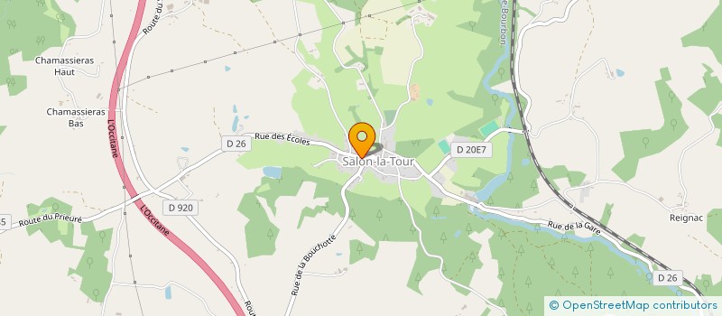 localisation de l'entreprise COMMUNE DE SALON LA TOUR  SALON-LA-TOUR