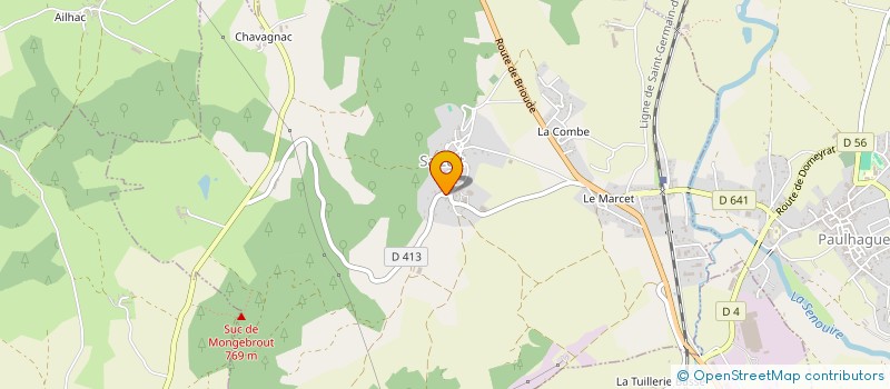 localisation de l'entreprise COMMUNE DE SALZUIT  SALZUIT