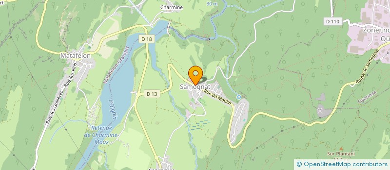 localisation de l'entreprise COMMUNE DE SAMOGNAT  SAMOGNAT