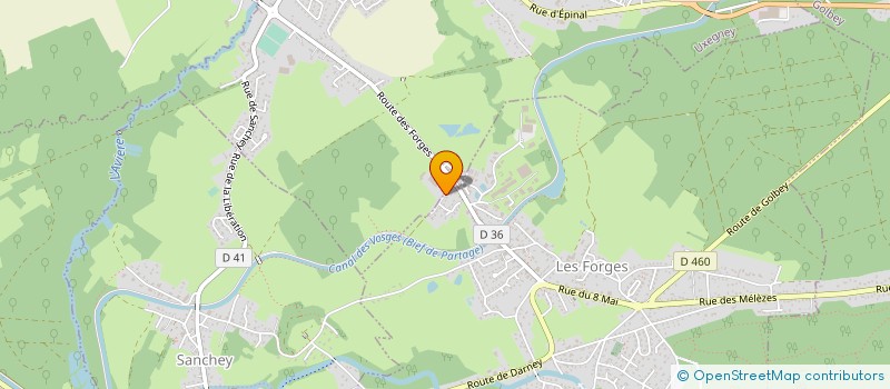 localisation de l'entreprise COMMUNE DE SANCHEY  SANCHEY