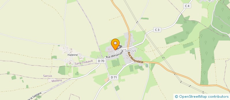 localisation de l'entreprise COMMUNE DE SARCUS  SARCUS