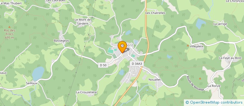 localisation de l'entreprise COMMUNE DE SARDENT à SARDENT
