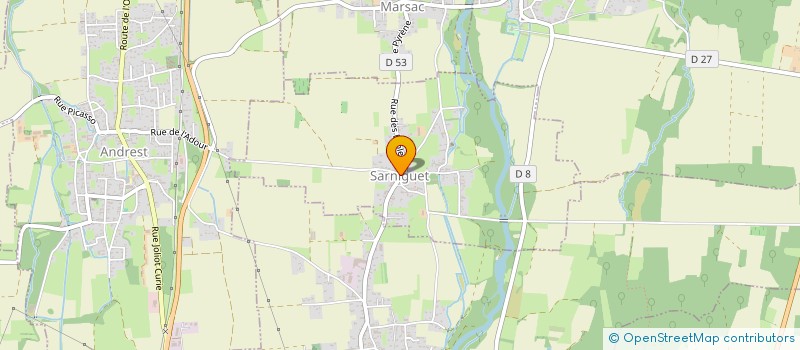 localisation de l'entreprise COMMUNE DE SARNIGUET  SARNIGUET