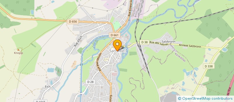 localisation de l'entreprise COMMUNE DE SARRALBE  SARRALBE