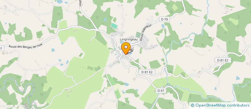 localisation de l'entreprise COMMUNE DE SARRAZAC  SARRAZAC