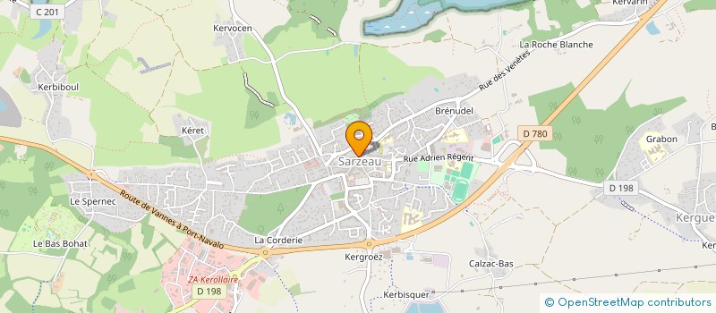 localisation de l'entreprise COMMUNE DE SARZEAU  SARZEAU