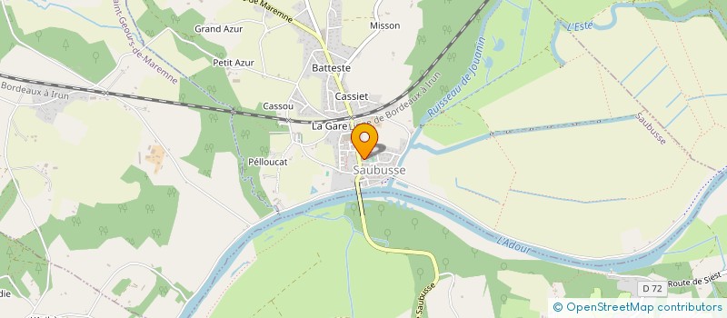 localisation de l'entreprise COMMUNE DE SAUBUSSE  SAUBUSSE