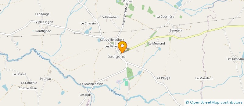 localisation de l'entreprise COMMUNE DE SAULGOND à SAULGOND